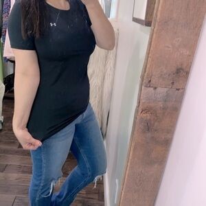 Under Armour black athletic top size small